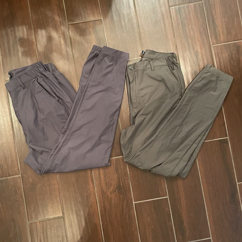 CUTS Men’s XL AO Jogger Blue Olive Green Versaknit Slim Fit Performance Lot of 2